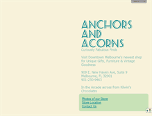 Tablet Screenshot of anchorsandacorns.com